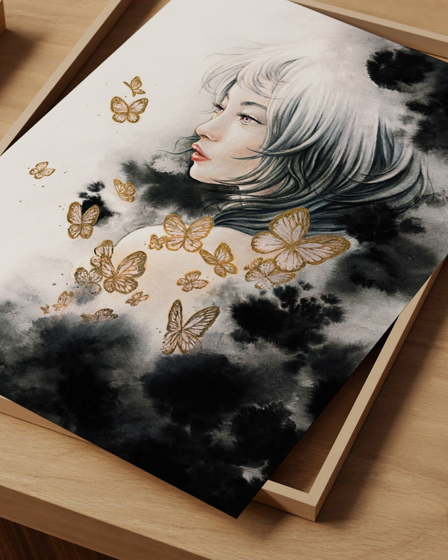 Lámina Butterflies Perlada A3 (Edición Limitada)