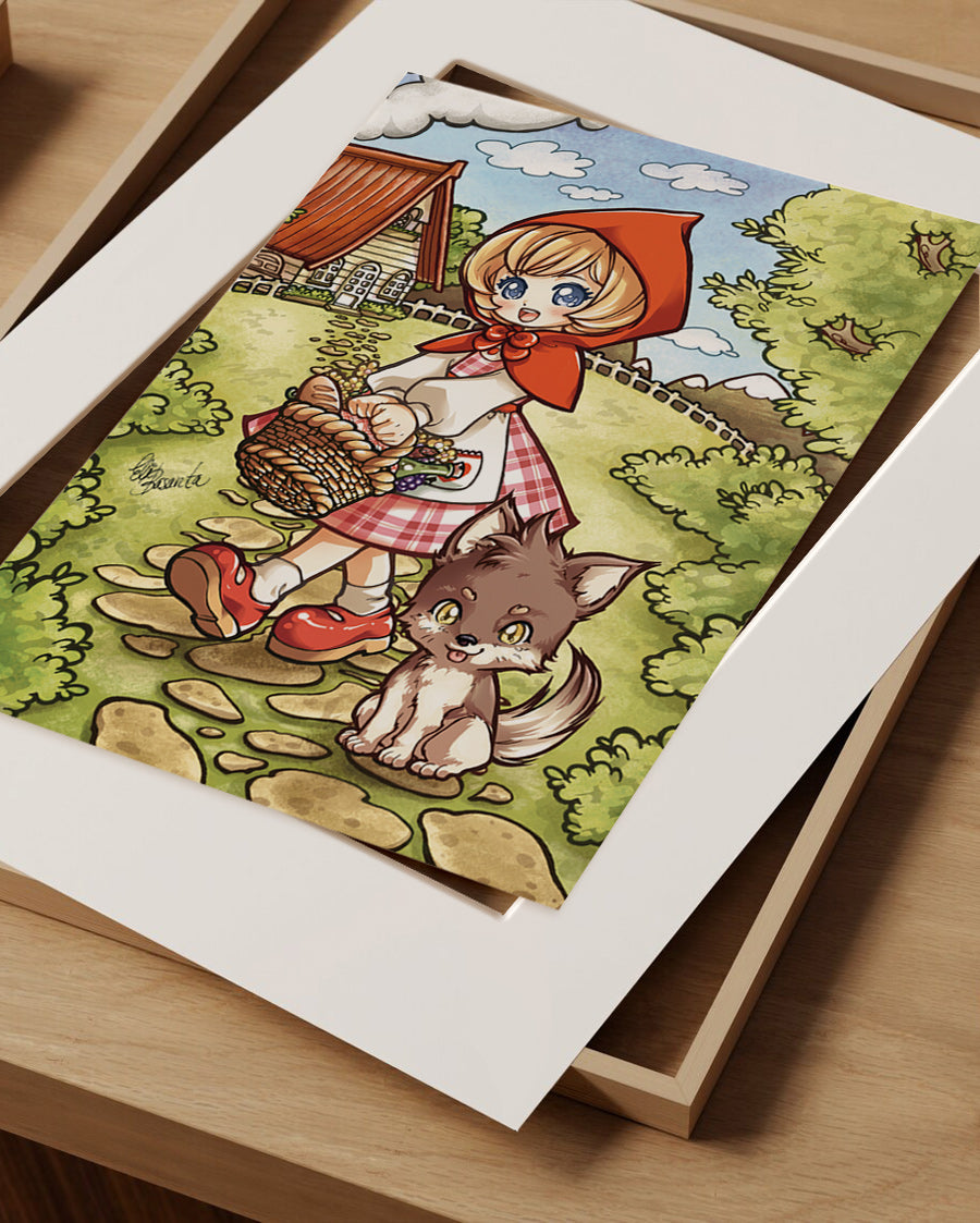 Lámina Caperucita y el Lobo (Edición Limitada)