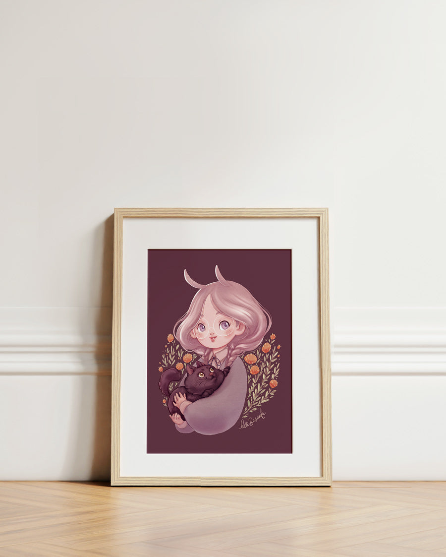 Lámina Bunny y Cat (Print A5)