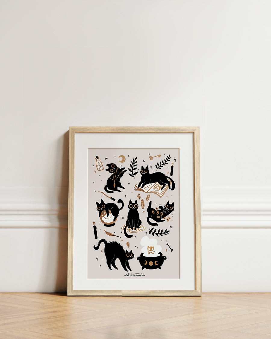 Lámina The Witch Naughty Cat A5 (Open Edition)