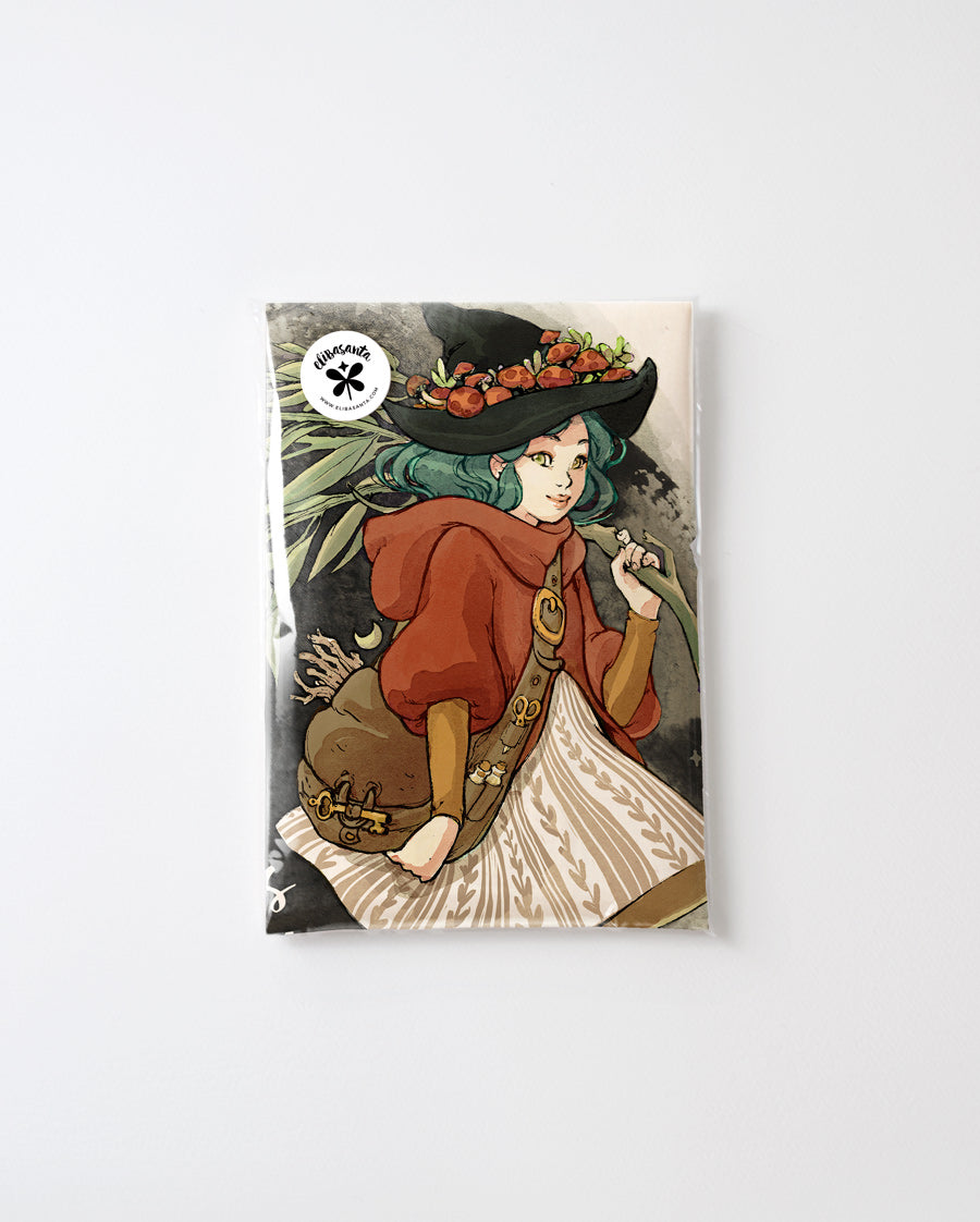 Tote Bag Rustic Witch Color Natural