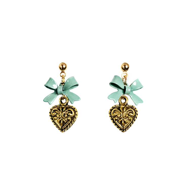 Pendientes Corazón Rococó