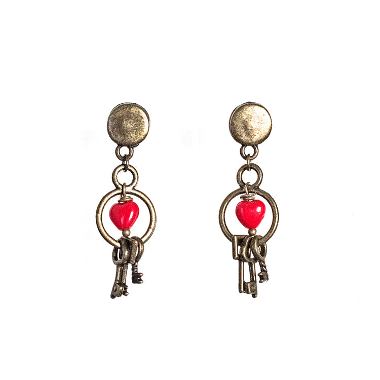 Pendientes Barba Azul Bronce