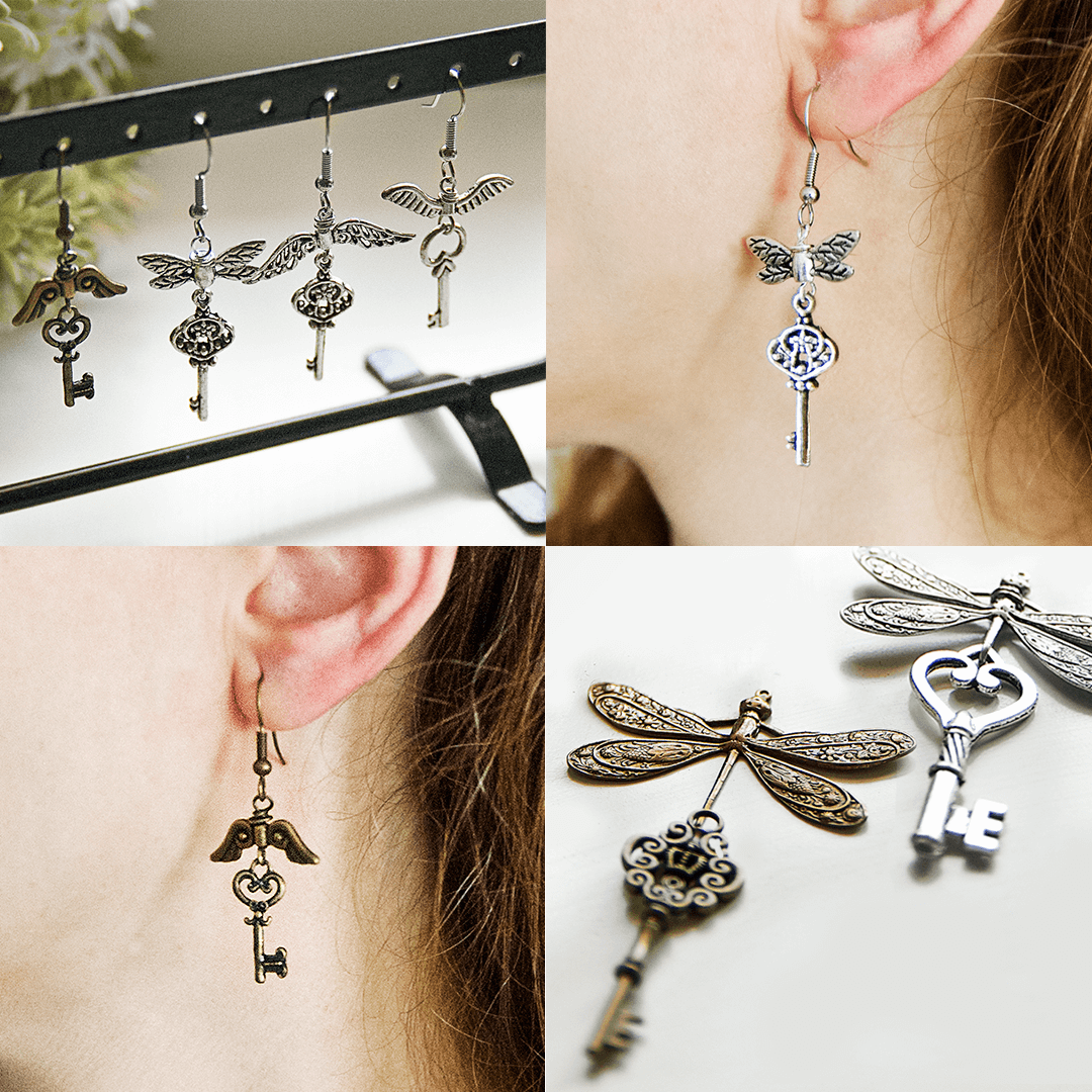 Pendientes Dragonfly Flying Key