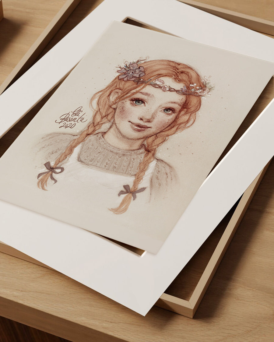 Lámina Anne with an E A4 (Edición Limitada) (color)