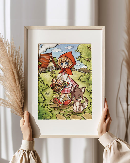 Lámina Caperucita y el Lobo (Edición Limitada)