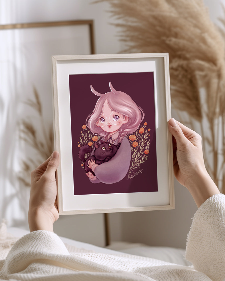 Lámina Bunny y Cat (Print A5)