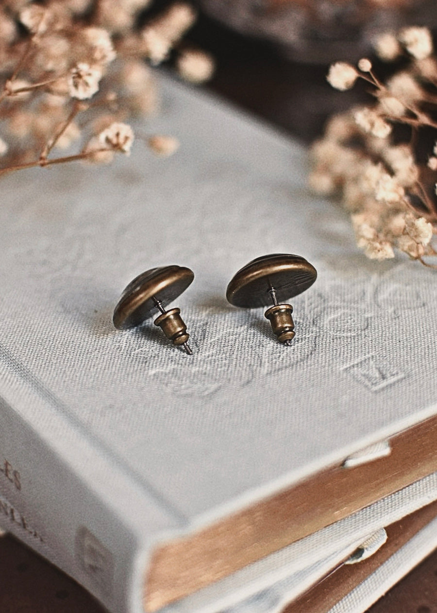 Pendientes Botón Reloj