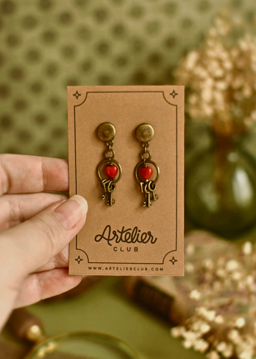 Pendientes Barba Azul Bronce