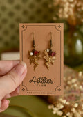 Pendientes Fairies Burdeos