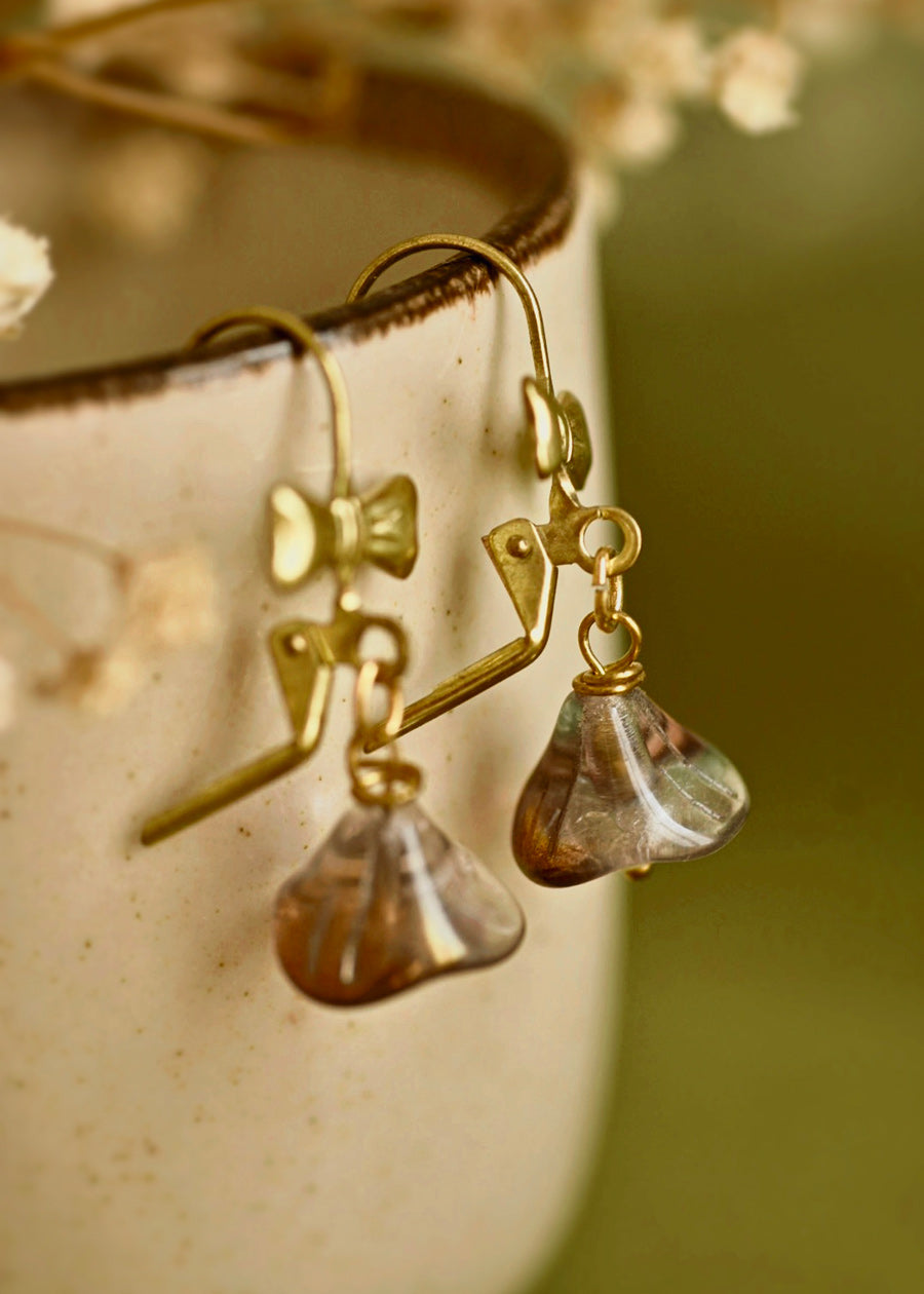 Pendientes Flor con Lazo