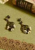 Pendientes flower triple