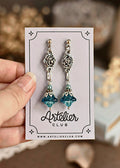 Pendientes Rosa de Versalles Plata