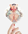 Sticker Butterfly Mask Metalizado