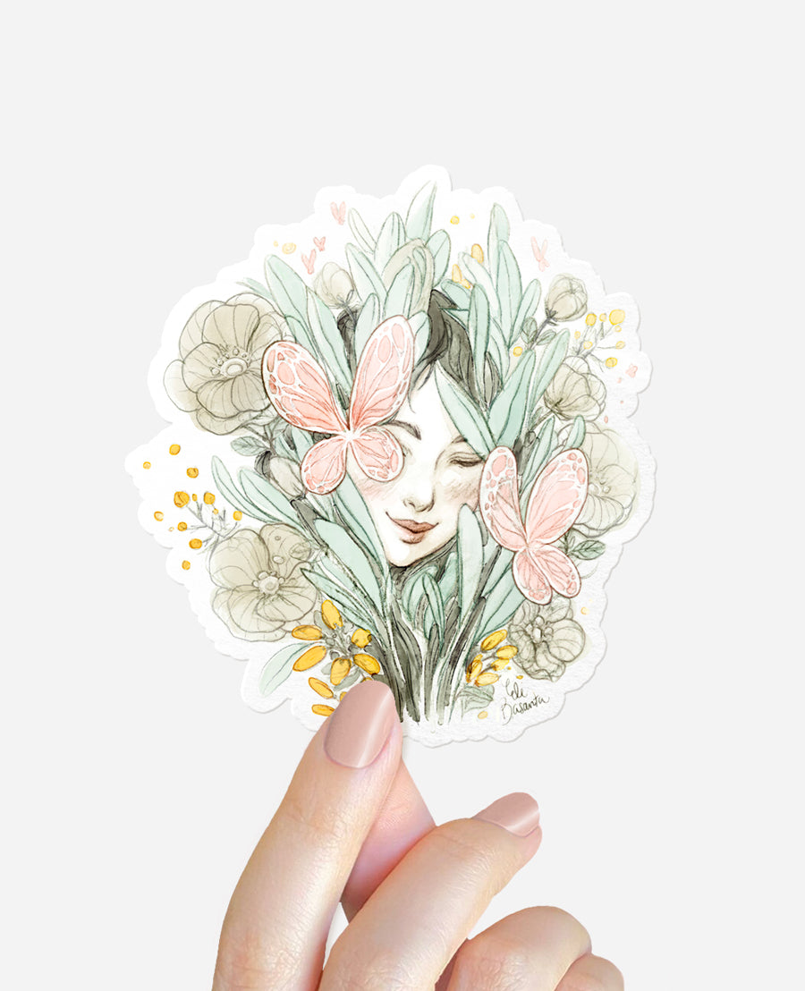 Sticker Flora Metalizado