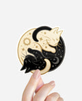 Sticker Gatos Estelares Metalizados