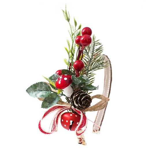 Diadema Mushroom Xmas (pieza única)