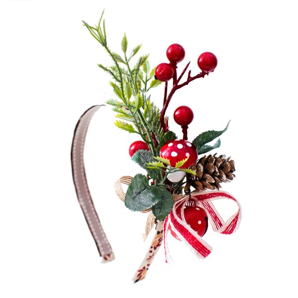 Diadema Mushroom Xmas (pieza única)