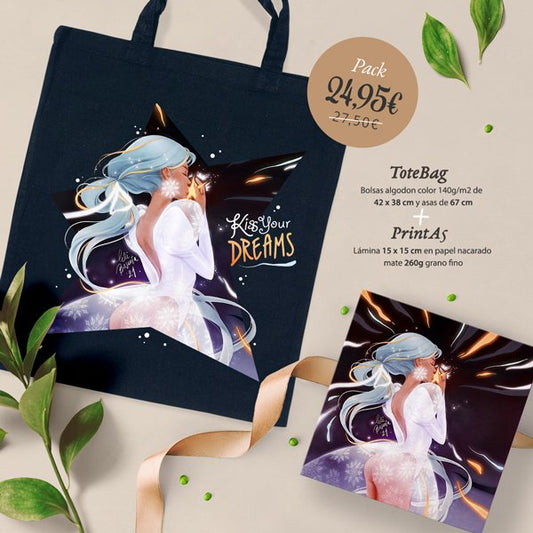 Pack Kiss the Star (ToteBag+Print)